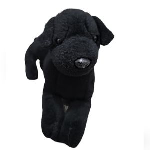 Vintage Stuffins Black Labrador Retriever Bean Bag Dog Collectible Plush Animal